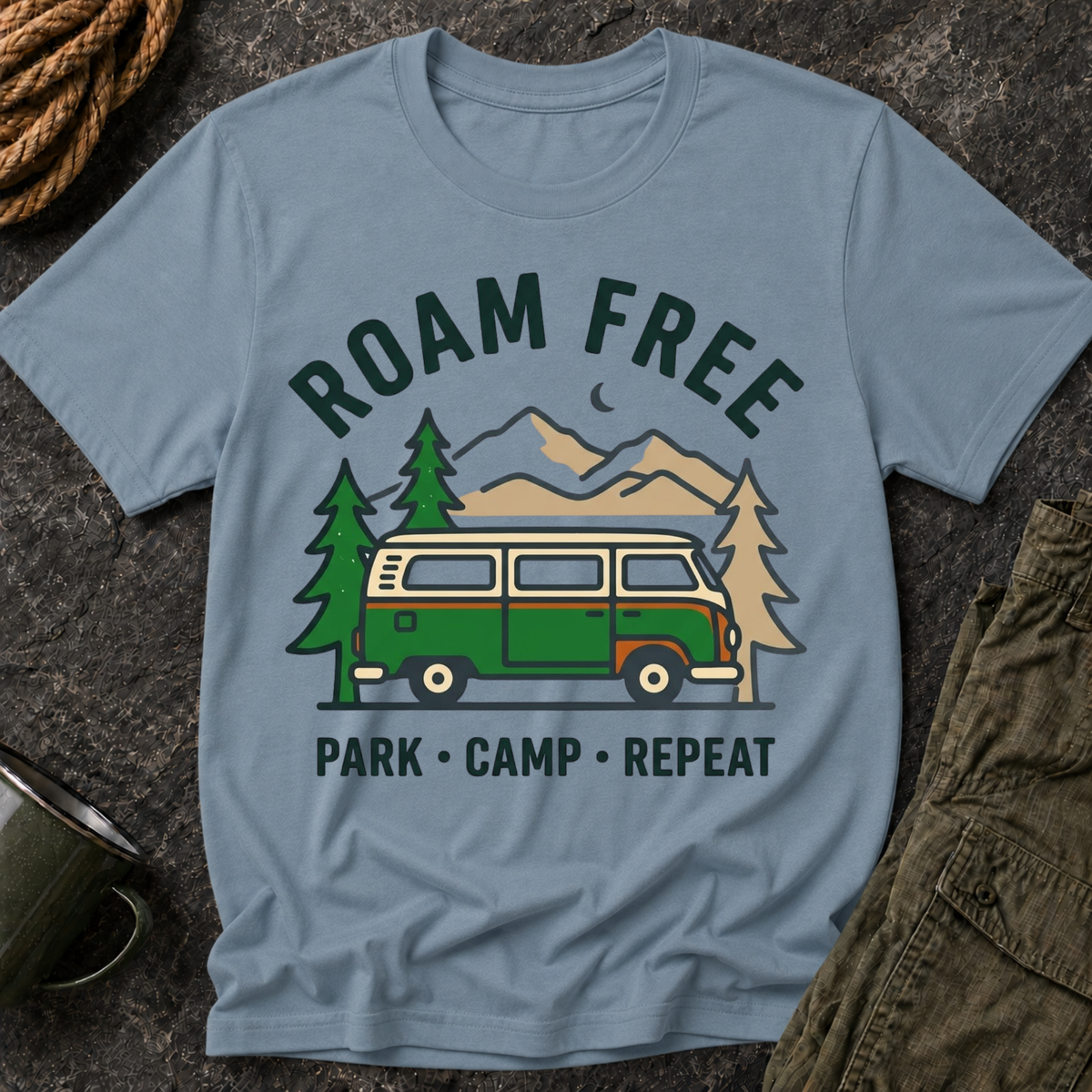 Roam Free Camper Van T-Shirt