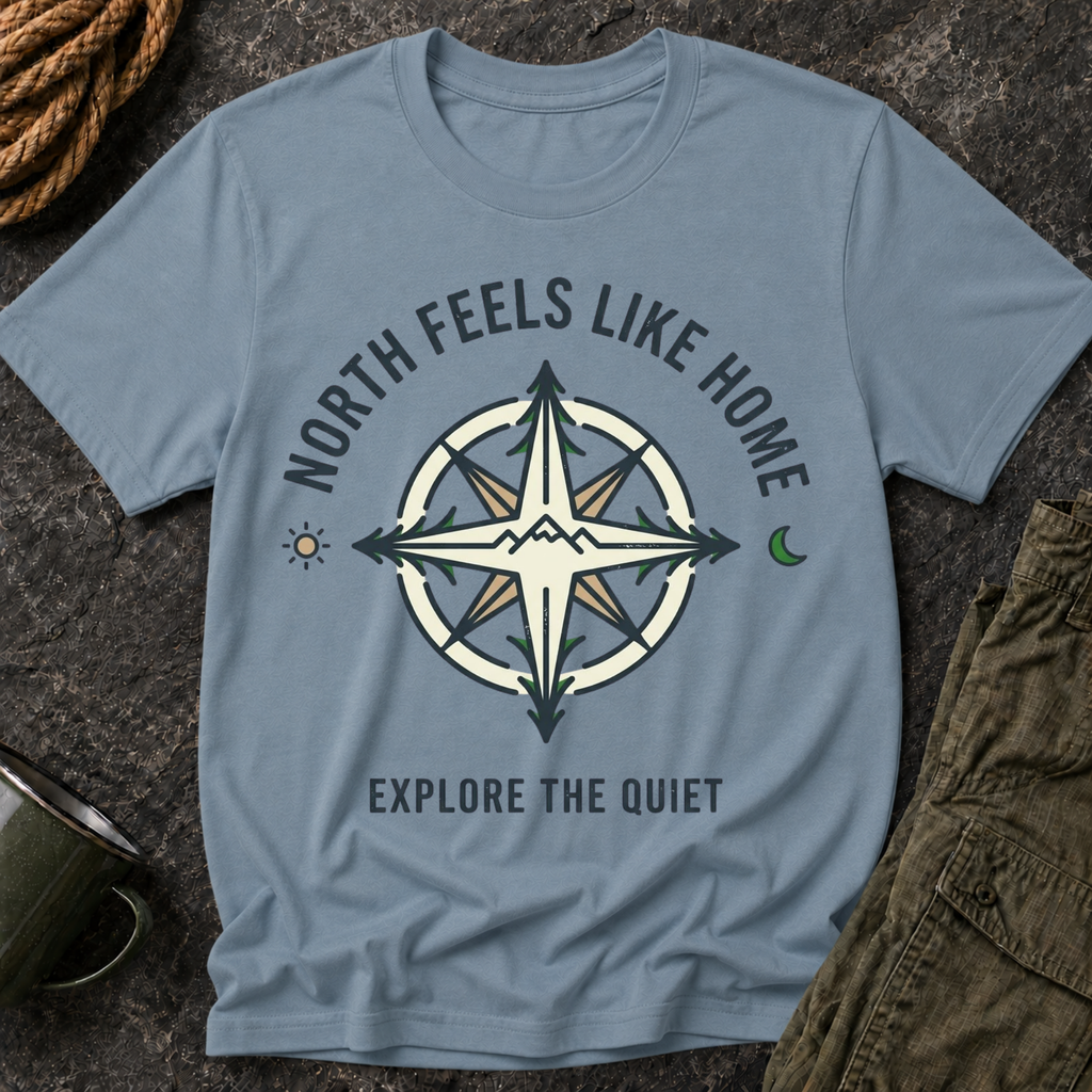 North Feels Like Home Compass T-Shirt