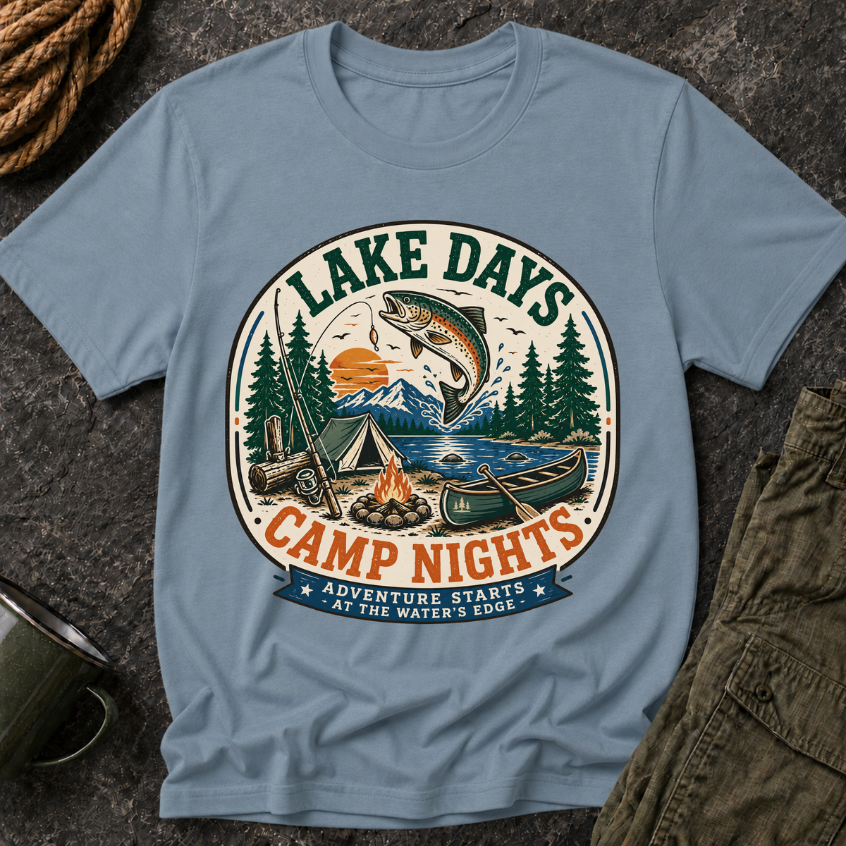 Lake Days Camp Nights T-Shirt