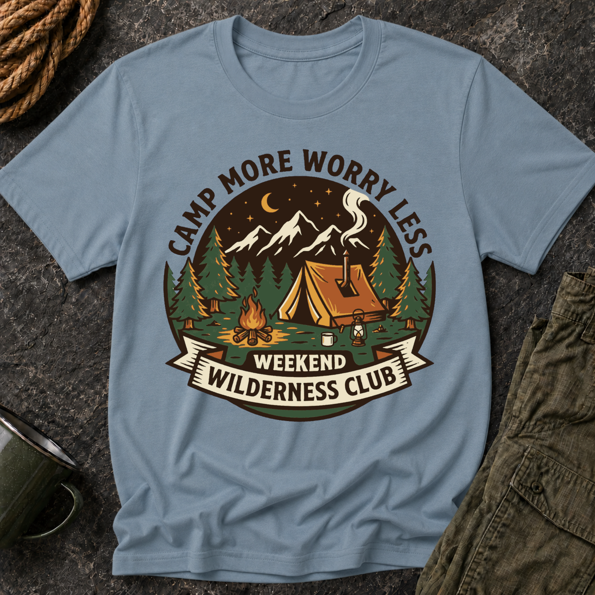 Camp More Worry Less T-Shirt