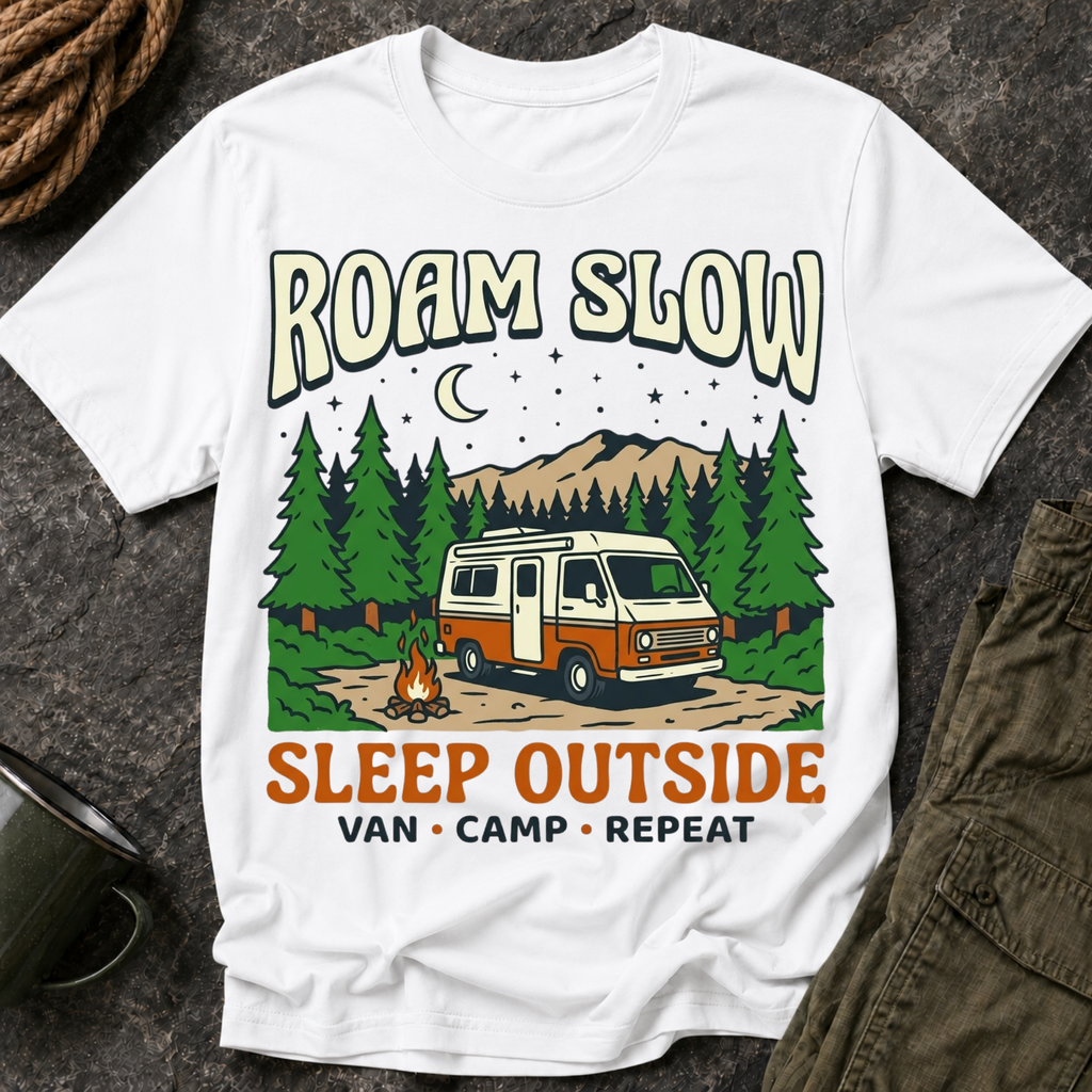 Roam Slow Camper T‑Shirt
