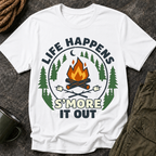T-Shirt — Life Happens S'more It Out Campfire Graphic Tee