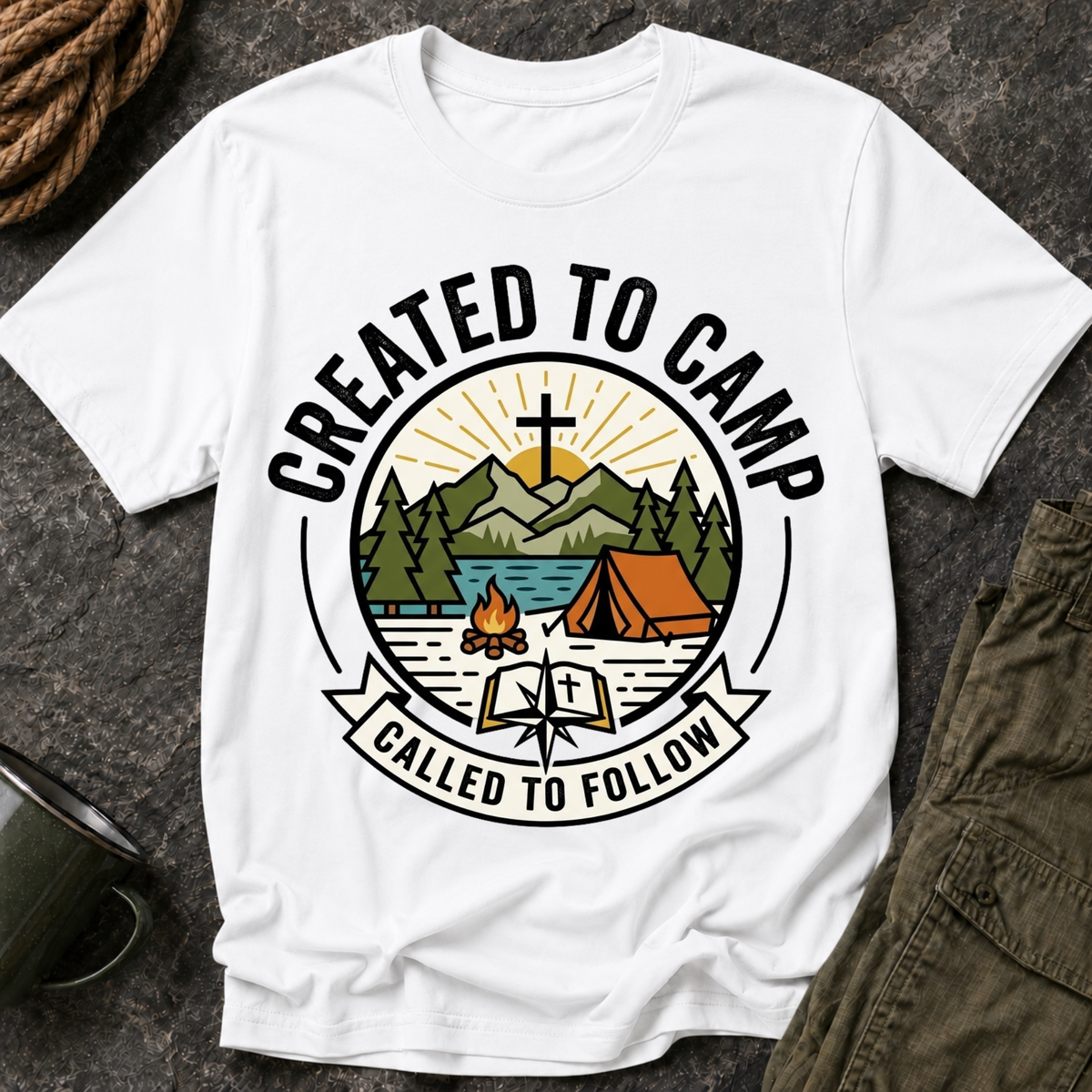 Created to Camp T-Shirt