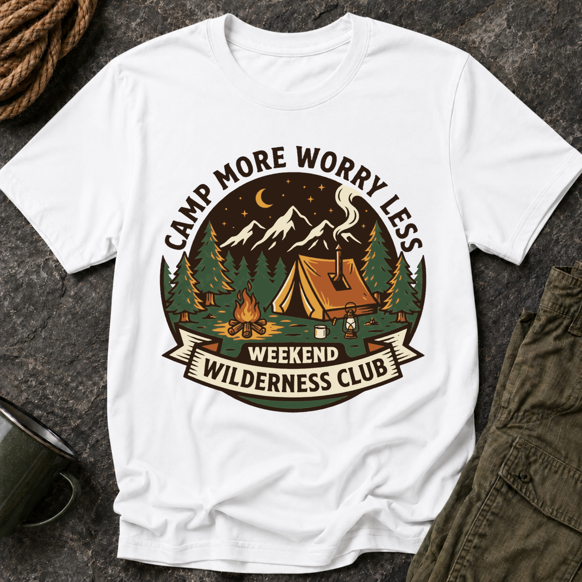 Camp More Worry Less T-Shirt