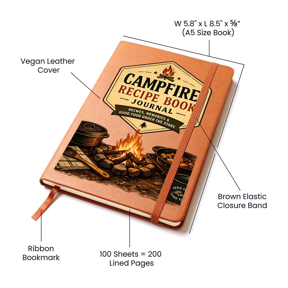 Campfire Recipe Book Journal
